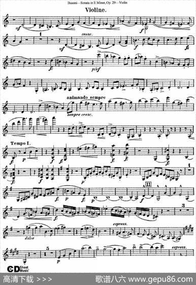 ViolinSonataNo.1inEMinorOp.29