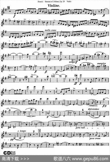 ViolinSonataNo.1inEMinorOp.29