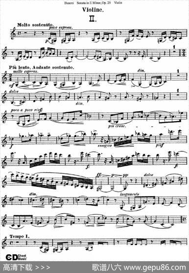 ViolinSonataNo.1inEMinorOp.29