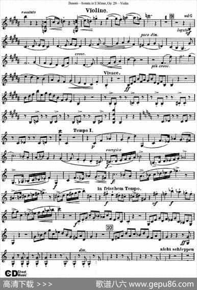 ViolinSonataNo.1inEMinorOp.29