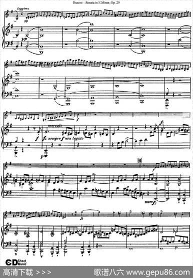 ViolinSonataNo.1inEMinorOp.29（小提琴+钢琴伴奏）