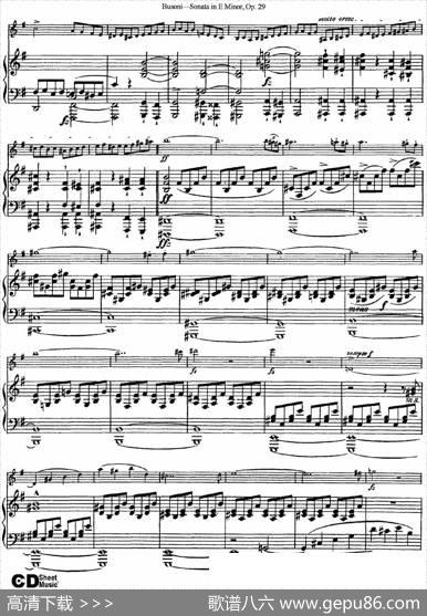 ViolinSonataNo.1inEMinorOp.29（小提琴+钢琴伴奏）