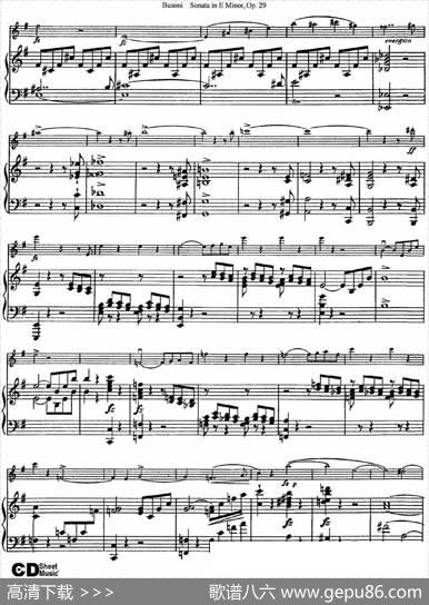ViolinSonataNo.1inEMinorOp.29（小提琴+钢琴伴奏）