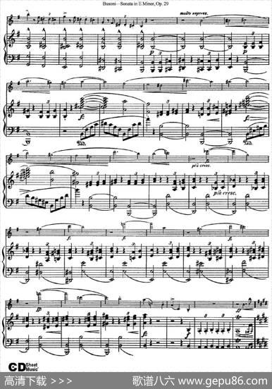 ViolinSonataNo.1inEMinorOp.29（小提琴+钢琴伴奏）
