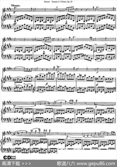 ViolinSonataNo.1inEMinorOp.29（小提琴+钢琴伴奏）