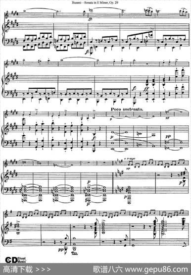 ViolinSonataNo.1inEMinorOp.29（小提琴+钢琴伴奏）