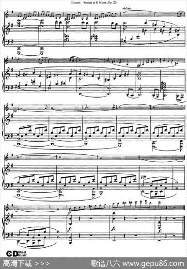 ViolinSonataNo.1inEMinorOp.29（小提琴+钢琴伴奏）