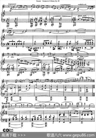 ViolinSonataNo.1inEMinorOp.29（小提琴+钢琴伴奏）