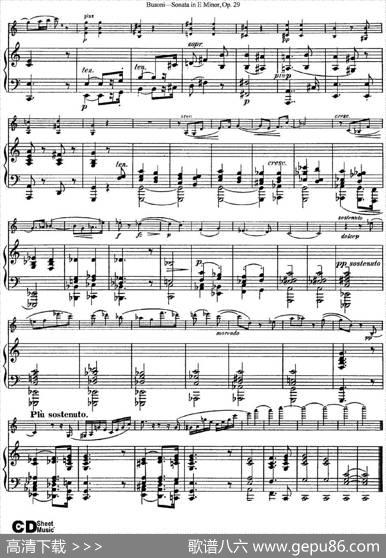 ViolinSonataNo.1inEMinorOp.29（小提琴+钢琴伴奏）
