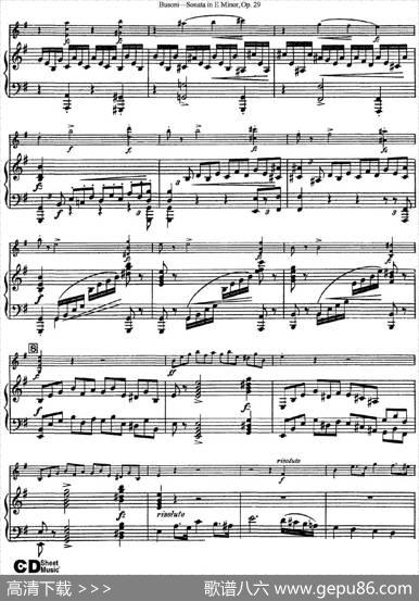 ViolinSonataNo.1inEMinorOp.29（小提琴+钢琴伴奏）