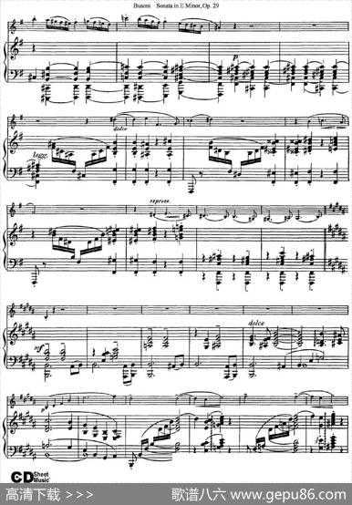 ViolinSonataNo.1inEMinorOp.29（小提琴+钢琴伴奏）