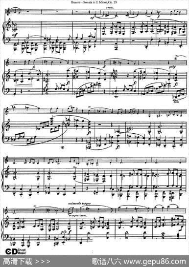 ViolinSonataNo.1inEMinorOp.29（小提琴+钢琴伴奏）