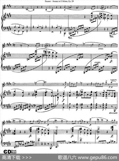 ViolinSonataNo.1inEMinorOp.29（小提琴+钢琴伴奏）
