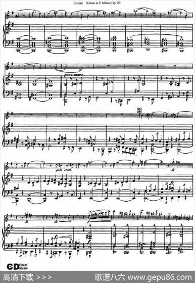 ViolinSonataNo.1inEMinorOp.29（小提琴+钢琴伴奏）