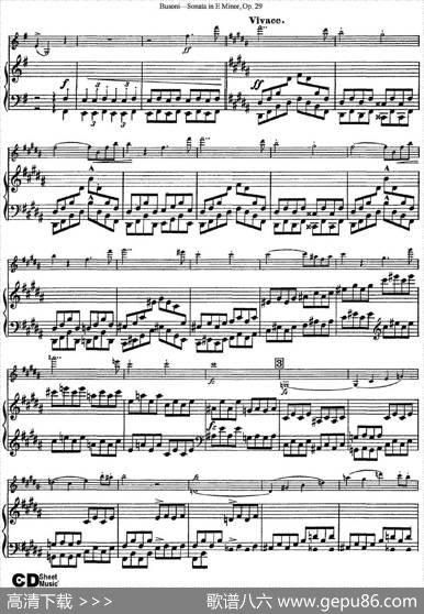 ViolinSonataNo.1inEMinorOp.29（小提琴+钢琴伴奏）