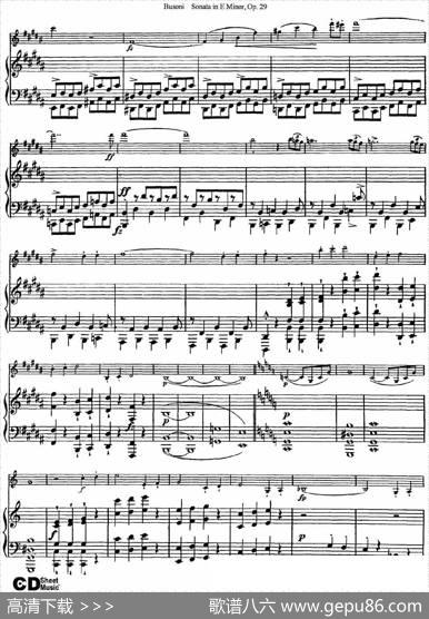 ViolinSonataNo.1inEMinorOp.29（小提琴+钢琴伴奏）