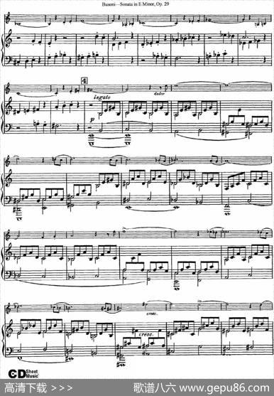 ViolinSonataNo.1inEMinorOp.29（小提琴+钢琴伴奏）