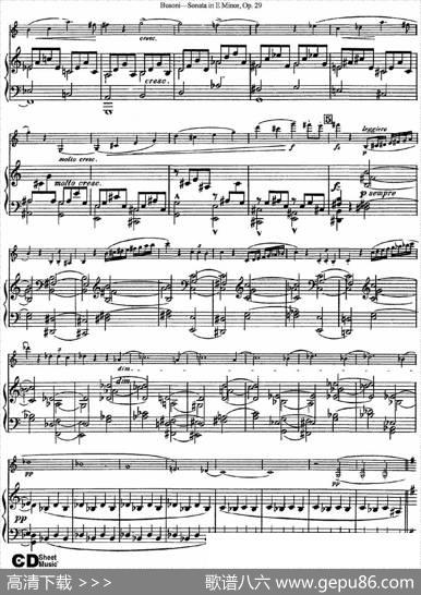 ViolinSonataNo.1inEMinorOp.29（小提琴+钢琴伴奏）