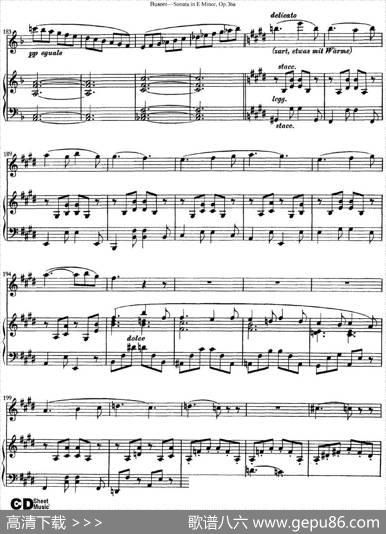 ViolinSonataNo.2inEMinorOp.36（小提琴+钢琴伴奏）