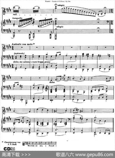 ViolinSonataNo.2inEMinorOp.36（小提琴+钢琴伴奏）