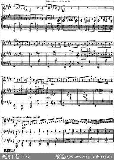 ViolinSonataNo.2inEMinorOp.36（小提琴+钢琴伴奏）