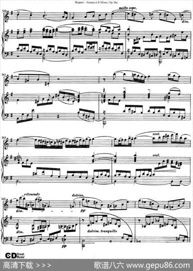 ViolinSonataNo.2inEMinorOp.36（小提琴+钢琴伴奏）