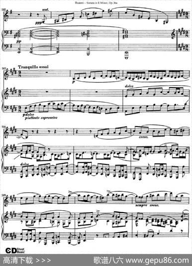 ViolinSonataNo.2inEMinorOp.36（小提琴+钢琴伴奏）