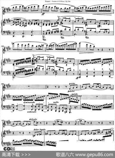 ViolinSonataNo.2inEMinorOp.36（小提琴+钢琴伴奏）