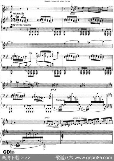 ViolinSonataNo.2inEMinorOp.36（小提琴+钢琴伴奏）