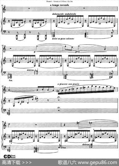 ViolinSonataNo.2inEMinorOp.36（小提琴+钢琴伴奏）