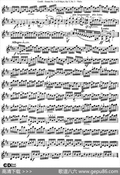 SonataNo.1inDMajorOp.5No.1
