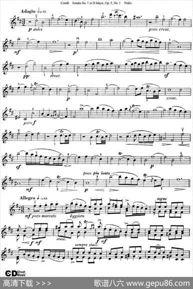 SonataNo.1inDMajorOp.5No.1