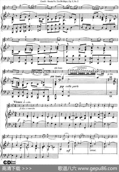 SonataNo.2inBbMajorOp.5No.2（小提琴+钢琴伴奏）