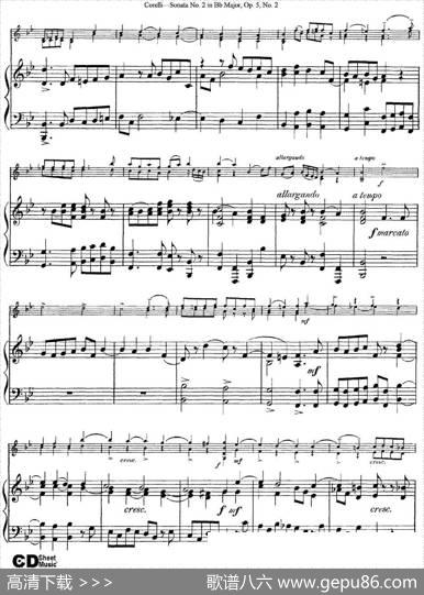 SonataNo.2inBbMajorOp.5No.2（小提琴+钢琴伴奏）