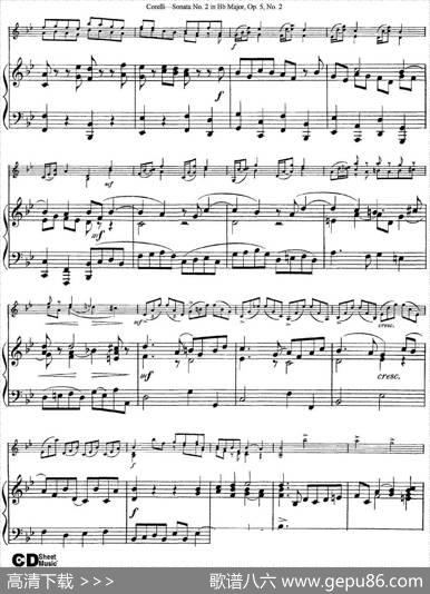 SonataNo.2inBbMajorOp.5No.2（小提琴+钢琴伴奏）