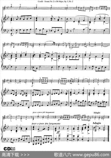 SonataNo.2inBbMajorOp.5No.2（小提琴+钢琴伴奏）