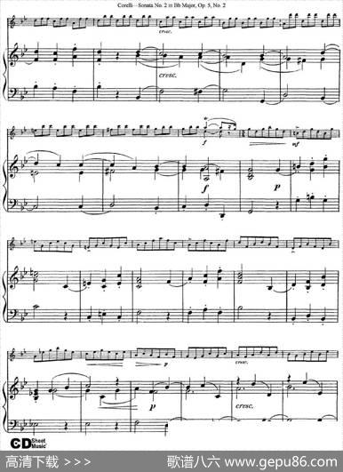 SonataNo.2inBbMajorOp.5No.2（小提琴+钢琴伴奏）