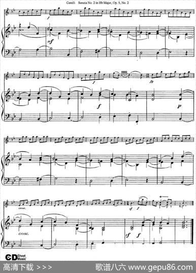 SonataNo.2inBbMajorOp.5No.2（小提琴+钢琴伴奏）
