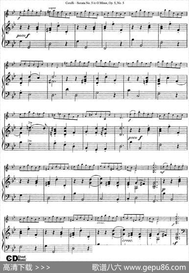 SonataNo.5inGMinorOp.5No.5（小提琴+钢琴伴奏）