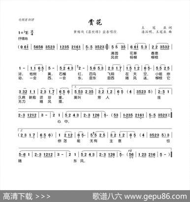 赏花（黄梅戏《荔枝缘》益春唱段） - 王冠亚|潘汉明、王冠亚
