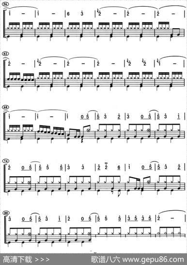 粉墨人生（架子鼓、主旋律+鼓谱）|零点乐队作曲高炳点编配
