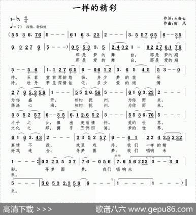 一样的精彩 - 王振云|南风