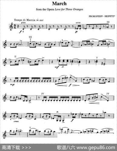 March|PROKOFIEFF-HEIFETZ（普罗科菲耶夫-海菲茨）