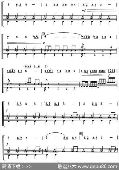 《卡门》序曲（架子鼓、主旋律+鼓谱）|[法]比才