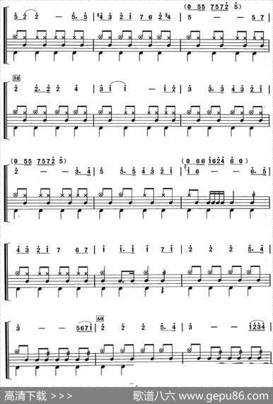 巡逻兵进行曲（架子鼓、主旋律+鼓谱）|弗兰克·米查姆