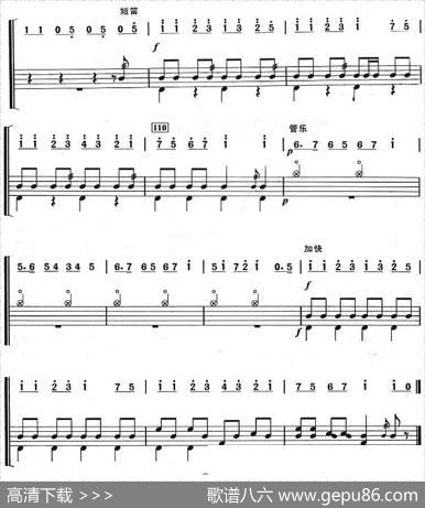 巡逻兵进行曲（架子鼓、主旋律+鼓谱）|弗兰克·米查姆