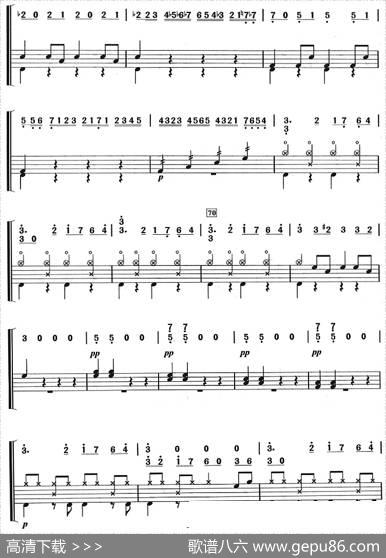 鲁斯兰与柳德米拉序曲（架子鼓、主旋律+鼓谱）|格林卡