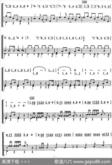 鲁斯兰与柳德米拉序曲（架子鼓、主旋律+鼓谱）|格林卡
