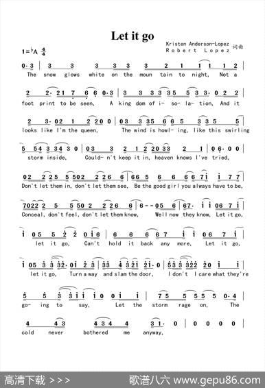 Letitgo - KristenAnderson-Lopez,RobertLopez|KristenAnderson-Lopez,RobertLopez
