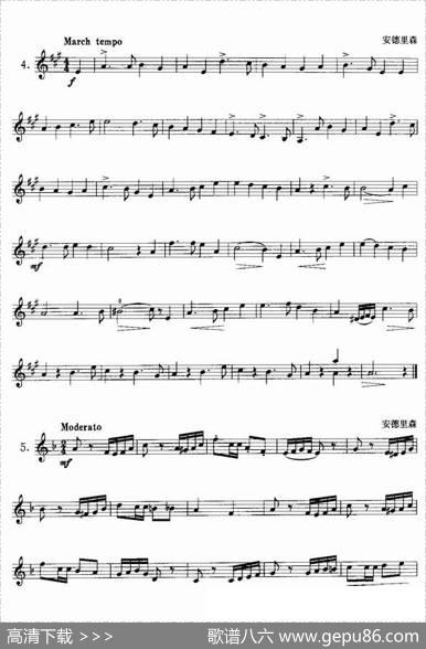 小号考级三级练习曲10首